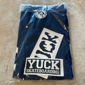 VERY RARE Yuck Skateboarding medium  navy blue  T Shirt Yuck Skateshop